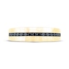 Thumbnail Image 3 of Now + Forever Men's Black Diamond Hammered Wedding Band 3/8 ct tw 10K Yellow Gold
