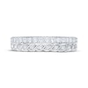 Thumbnail Image 3 of Now + Forever Diamond Scalloped Two-Row Anniversary Ring 3/8 ct tw 10K White Gold