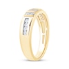 Thumbnail Image 2 of Now + Forever Men's Diamond Wedding Band 1/3 ct tw 10K Two-Tone Gold