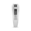 Thumbnail Image 2 of Now + Forever Men's Black & White Diamond Wedding Band 3/8 ct tw 10K White Gold