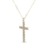 Thumbnail Image 2 of Diamond-Cut Cross Necklace 10K Two-Tone Gold 18"