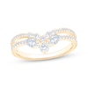 Thumbnail Image 1 of Now + Forever Lab-Grown Diamonds Marquise & Round-Cut Contour Ring 5/8 ct tw 14K Yellow Gold