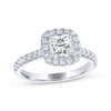 Thumbnail Image 1 of THE LEO Legacy Lab-Grown Diamond Princess-Cut Engagement Ring 1-3/8 ct tw 14K White Gold