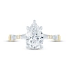 Thumbnail Image 3 of KAY Bow Collection Pear-Shaped Lab-Grown Diamond Engagement Ring 2 ct tw 14K Two-Tone Gold