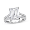 Thumbnail Image 1 of Now + Forever Lab-Grown Diamonds Emerald-Cut Engagement Ring 5-1/2 ct tw 14K White Gold