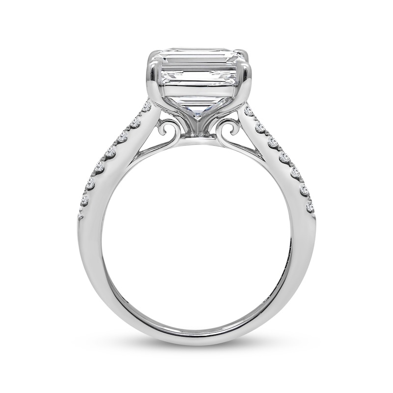 Main Image 2 of Now + Forever Lab-Grown Diamonds Emerald-Cut Engagement Ring 5-1/2 ct tw 14K White Gold