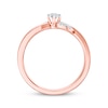 Thumbnail Image 3 of KAY Lab-Grown Diamond Swirl Promise Ring 1/5 ct tw 10K Rose Gold