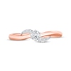 Thumbnail Image 4 of KAY Lab-Grown Diamond Swirl Promise Ring 1/5 ct tw 10K Rose Gold