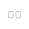 Thumbnail Image 2 of STUDIO BY KAY Emerald-Cut Mother-of-Pearl Stud Earrings Sterling Silver