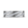 Thumbnail Image 3 of Now + Forever Lab-Grown Diamonds Men's Three-Row Diagonal Wedding Band 1/3 ct tw 14K White Gold