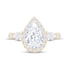 Thumbnail Image 3 of Now + Forever Lab-Grown Diamonds Pear-Shaped Halo Engagement Ring 2-1/3 ct tw 14K Yellow Gold