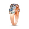 Thumbnail Image 2 of Le Vian Montana Sapphire Ombré Ring 1/3 ct tw Diamonds 14K Strawberry Gold