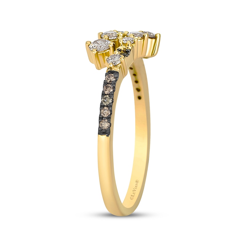 Main Image 2 of Le Vian Desert Diamonds Bypass Ring 3/8 ct tw 14K Honey Gold