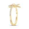 Thumbnail Image 2 of Monique Lhuillier Bliss Lab-Grown Diamond Bow Ring 1/3 ct tw 24K Yellow Gold Vermeil Sterling Silver