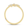 Thumbnail Image 3 of Monique Lhuillier Bliss Lab-Grown Diamond Bow Ring 1/3 ct tw 24K Yellow Gold Vermeil Sterling Silver