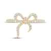 Thumbnail Image 4 of Monique Lhuillier Bliss Lab-Grown Diamond Bow Ring 1/3 ct tw 24K Yellow Gold Vermeil Sterling Silver