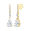 Thumbnail Image 1 of Monique Lhuillier Bliss Pear-Shaped Lab-Grown Diamond Drop Earrings 1-1/6 ct tw 24K Yellow Gold Vermeil Sterling Silver