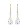 Thumbnail Image 2 of Monique Lhuillier Bliss Pear-Shaped Lab-Grown Diamond Drop Earrings 1-1/6 ct tw 24K Yellow Gold Vermeil Sterling Silver