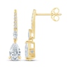 Thumbnail Image 3 of Monique Lhuillier Bliss Pear-Shaped Lab-Grown Diamond Drop Earrings 1-1/6 ct tw 24K Yellow Gold Vermeil Sterling Silver