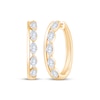 Thumbnail Image 1 of KAY Lab-Grown Diamonds Marquise-Cut Hoop Earrings 1 ct tw 10K Yellow Gold