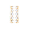 Thumbnail Image 2 of KAY Lab-Grown Diamonds Marquise-Cut Hoop Earrings 1 ct tw 10K Yellow Gold