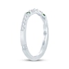 Thumbnail Image 2 of Monique Lhuillier Bliss White & Green Lab-Grown Diamond Anniversary Ring 1/4 ct tw 18K White Gold