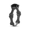 Thumbnail Image 2 of Disney Treasures The Nightmare Before Christmas Oval-Cut Black Onyx & Diamond Bone Ring 1/8 ct tw Black Rhodium-Plated Sterling Silver