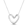 Thumbnail Image 3 of KAY Lab-Grown Diamonds Looping Heart Necklace 1/10 ct tw Sterling Silver 18"