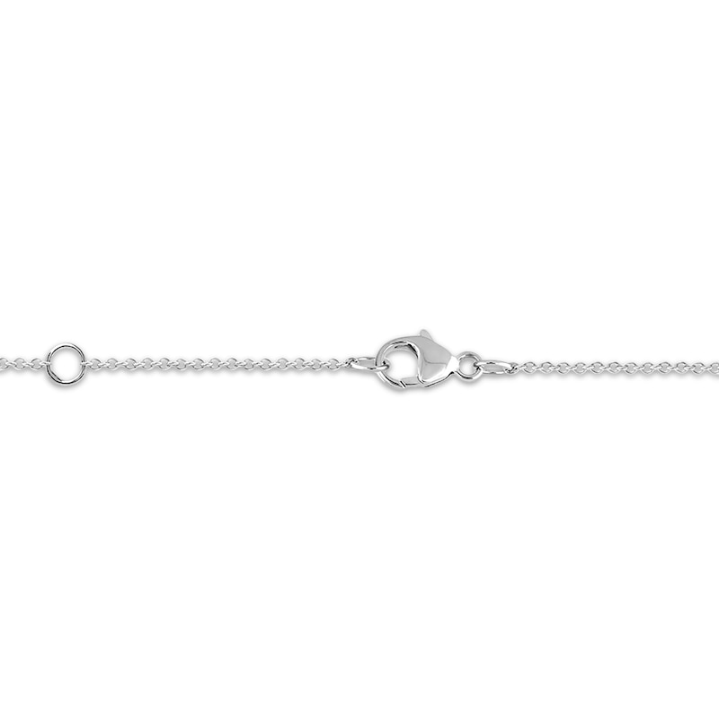 Main Image 4 of KAY Lab-Grown Diamonds Looping Heart Necklace 1/10 ct tw Sterling Silver 18"