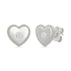 Thumbnail Image 2 of KAY Lab-Grown Diamonds Heart Studs 1/20 ct tw Sterling Silver