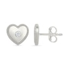 Thumbnail Image 3 of KAY Lab-Grown Diamonds Heart Studs 1/20 ct tw Sterling Silver