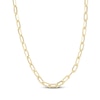Thumbnail Image 1 of 4mm Paperclip Chain Necklace Hollow 10K Yellow Gold 18"