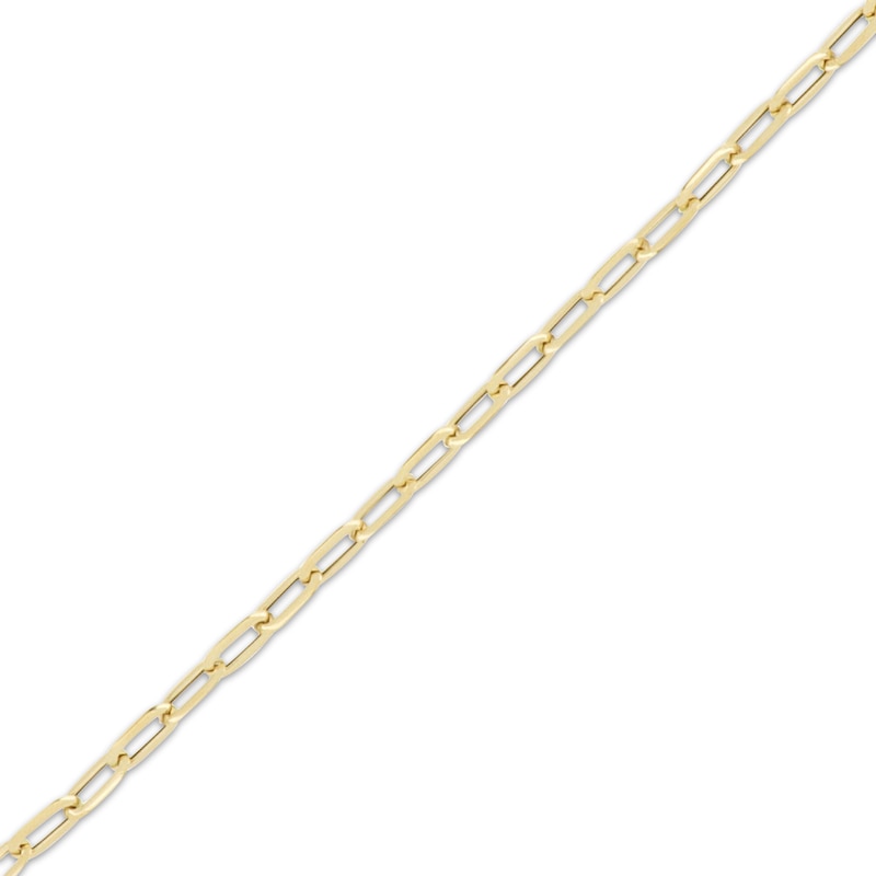 Main Image 2 of 4mm Paperclip Chain Necklace Hollow 10K Yellow Gold 18"