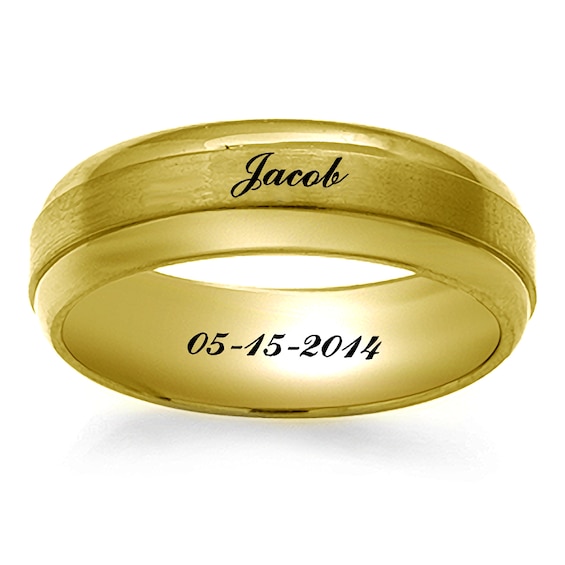 Engravable Men's Ring (2 Lines)