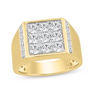 KAY Lab-Grown Diamonds Men's Ring 1-3/4 ct tw 10K Yellow Gold