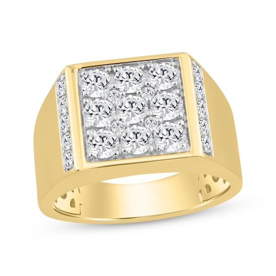 KAY Lab-Grown Diamonds Men's Ring 1-3/4 ct tw 10K Yellow Gold