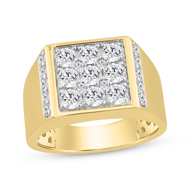 Main Image 1 of KAY Lab-Grown Diamonds Men's Ring 1-3/4 ct tw 10K Yellow Gold