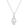 Thumbnail Image 0 of THE LEO Diamond Necklace 1/3 ct tw Round-cut 14K White Gold 19"