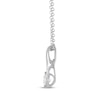 Thumbnail Image 1 of THE LEO Diamond Necklace 1/3 ct tw Round-cut 14K White Gold 19"