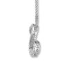 Thumbnail Image 3 of Diamond Necklace 1/4 ct tw 10K White Gold 18"