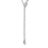 Thumbnail Image 4 of Diamond Necklace 1/4 ct tw 10K White Gold 18"
