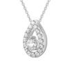 Thumbnail Image 2 of THE LEO Diamond Necklace 1/2 ct tw Round-cut 14K White Gold 19"