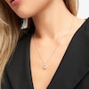 Thumbnail Image 3 of THE LEO Diamond Necklace 1/2 ct tw Round-cut 14K White Gold 19"