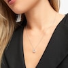 Thumbnail Image 4 of THE LEO Diamond Necklace 1/2 ct tw Round-cut 14K White Gold 19&quot;