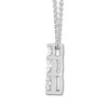 Thumbnail Image 1 of THE LEO Diamond 3-Stone Necklace 5/8 ct tw 14K White Gold 19"