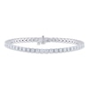 THE LEO Diamond Bracelet 5-3/8 ct tw Round-cut 14K White Gold