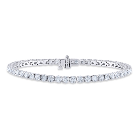 THE LEO Diamond Bracelet 5-3/8 ct tw Round-cut 14K White Gold
