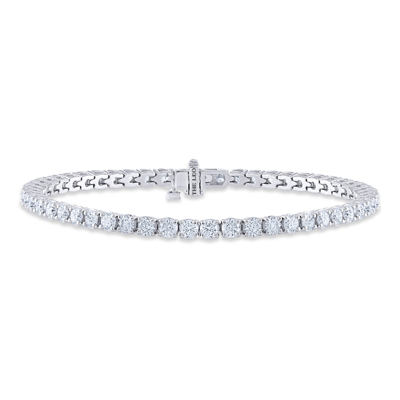 THE LEO Diamond Bracelet 5-3/8 ct tw Round-cut 14K White Gold