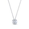 THE LEO Diamond Necklace 1/2 ct tw Round-cut 14K White Gold 19"