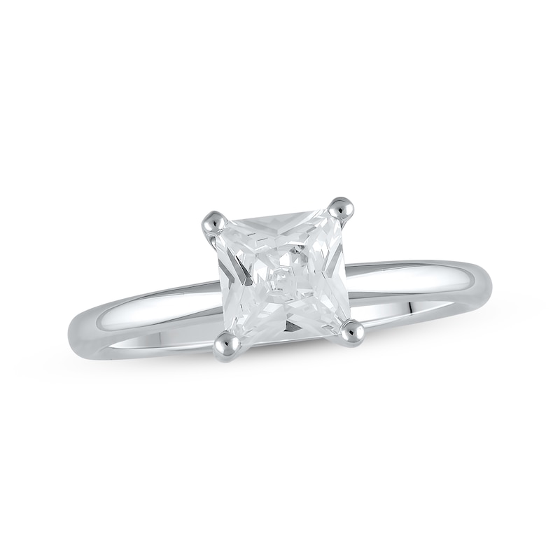 Lab-Created Diamonds by KAY Princess-Cut Solitaire Engagement Ring 1-1/4 ct tw 14K White Gold (I/SI2)